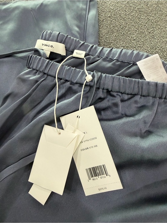 Vince Other - New Vince Iridescent Slate-Blue Satin Dress Top and bottom set